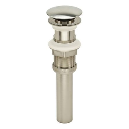 Highkey PF0717-BN DecoDrain Plastic Brushed Nickel Push Popup Drain LR156652